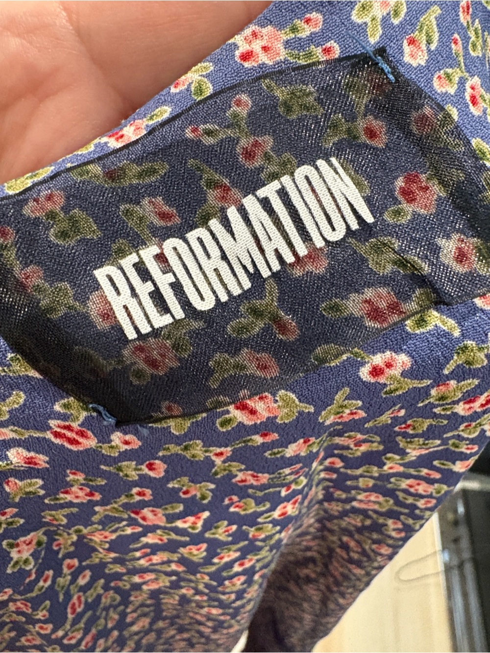 Reformation Floral Dress Mini Wrap Dress Size Medium - Picture 9 of 10